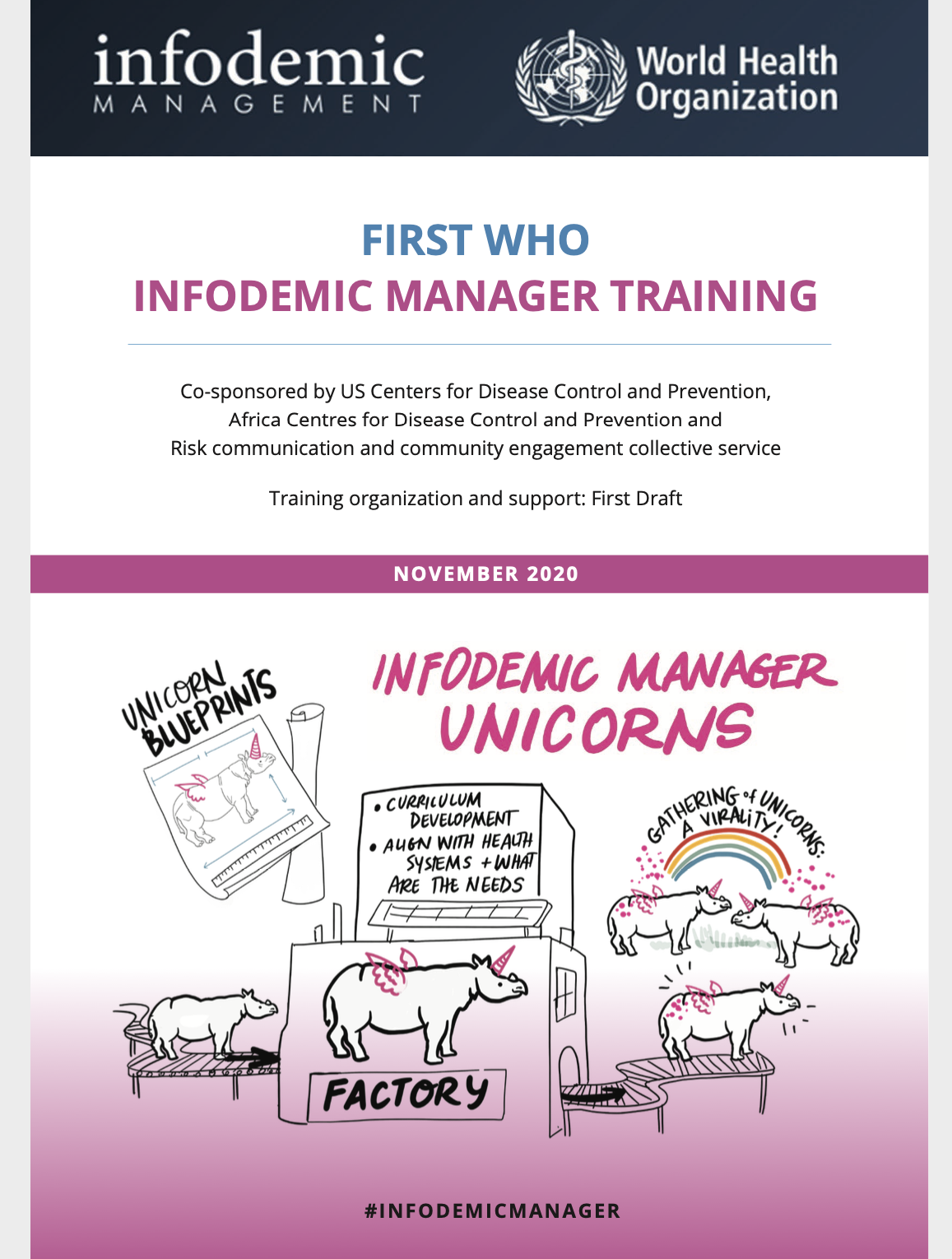 Infodemic Manager training 2020 booklet cover