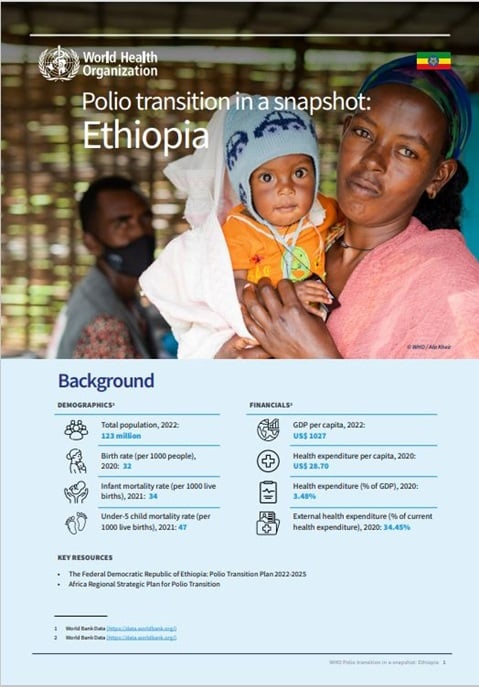 Ethiopia Polio Transition Snapshot