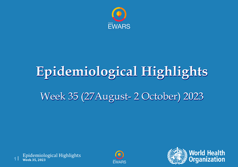 Weekly Epidemiological Bulletin - #Week 35: 27 August-2 October 2023